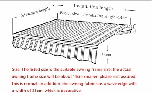 Toile de rechange pour patio 3,7x3m, la solution anti-chaleur pour balcon - 6