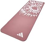 adidas Tie-Dye Yoga Mat with Carry Strap - 10mm Thick Exercise Mat, Non-Slip for Yoga, Pilates, Stretching, Fitness & Gymnastics, Yoga Accessories for Women, Home Gym & Workout Mat, Home Gym Equipment