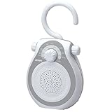 Jensen JWM-120 AM/FM Shower Radio with Splash Resistant Cabinet, Hook Handle and Built In AM/FM Antenna (Discontinued by Manufacturer)