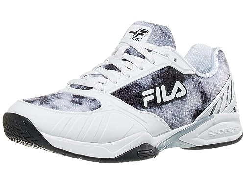 Fila Womens Volley Zone Pickleball Pickleball Sneakers Shoes - Black, White - Size 7.5 M