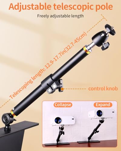 Soporte de proyector para cama y sofá con montaje en ángulo de acero 5