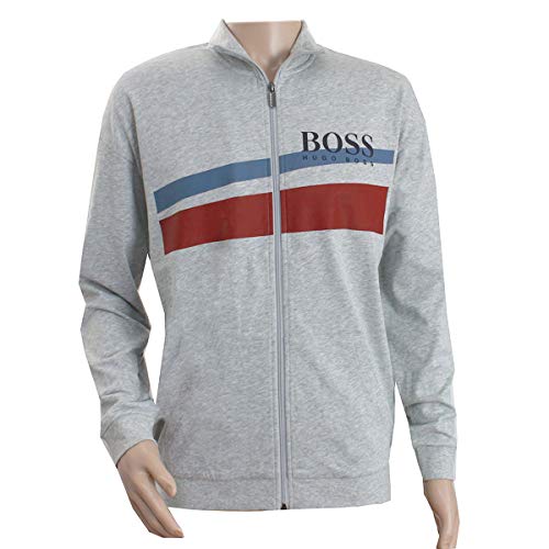 Hugo Boss Authentic Jacket Z Track Top Two-Tone Logo 50414447 032 (Medium) Grey