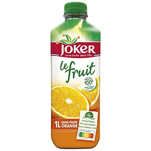 JOKER|Le Fruit Orange Sans Pulpe 1L|(Lot De 4)|Best Deal