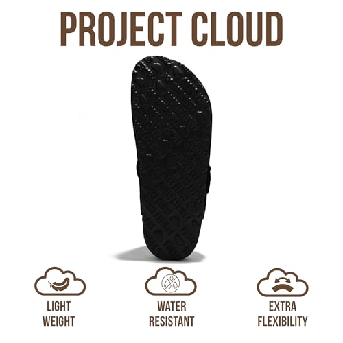 Image of Project Cloud 100% Genuine Leather Footbed Clogs for Women - Memory Foam Arch Support Slippers for Women - Trendy Slip-ons Women's Mules & Clogs Sandals