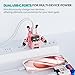 GravaStar 35W USB C Charger, DELTA35 Robot GaN Fast Charger Block, 2 Port Compact Charger with Foldable Plug, Dual USB C Wall Charger for iPhone 15/14/13/12 Series, Galaxy, iPad, and More (35W, Pink)