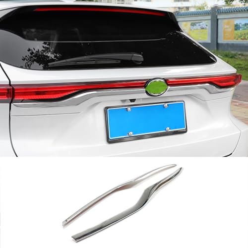 UNEIGUNGトヨタ 新型 ハリアー 80系 に対応テールゲートガーニッシュ リアバンパー アッパー ガーニッシュインテリアパネル新型Toyota Harrier に適合 設計外装 パーツ アクセサリーABS 樹脂製2枚【クロームメッキ】