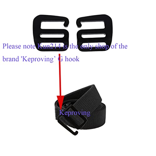 Keproving Adjustable 25Mm Buckles For Webbing Slide Buckles Aluminium G Hook For Backpack Luggage Strap Webbing  (1 Pair) #TOP4