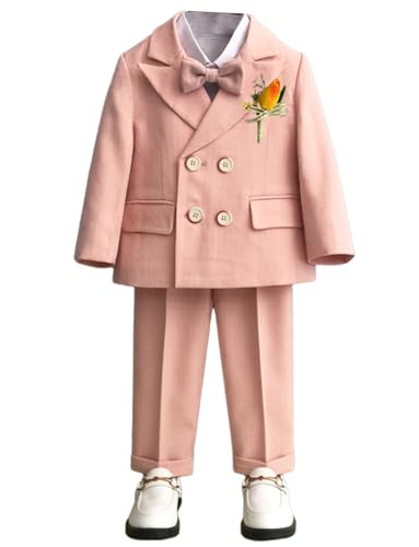 Costume deux pièces à chevrons d'exception avec veste chic à double boutonnage
