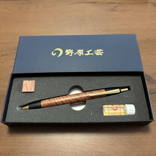 Amazon | 野原工芸 本花梨虎杢 ボールペン | 油性ボールペン