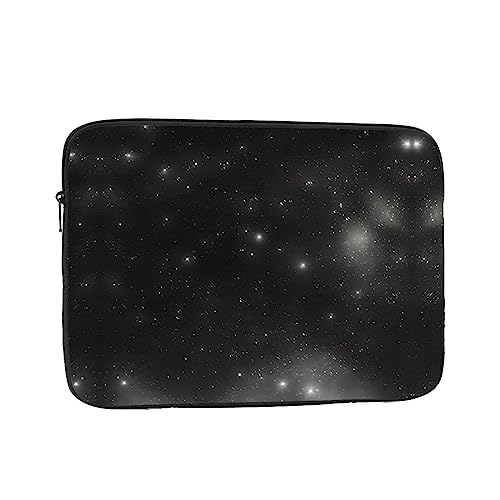 Black And White Galaxy Laptop Sleeve Case 15 Inch Suitable For Notebook Computer Tablet Traveling Carrying Simple Case