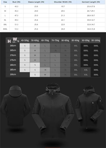 Men's Two-Piece Tactical Suit, Winter Outdoor Thickened Windproof Waterproof Set Zipper, Men's Jogging Tracksuit Set Casual2