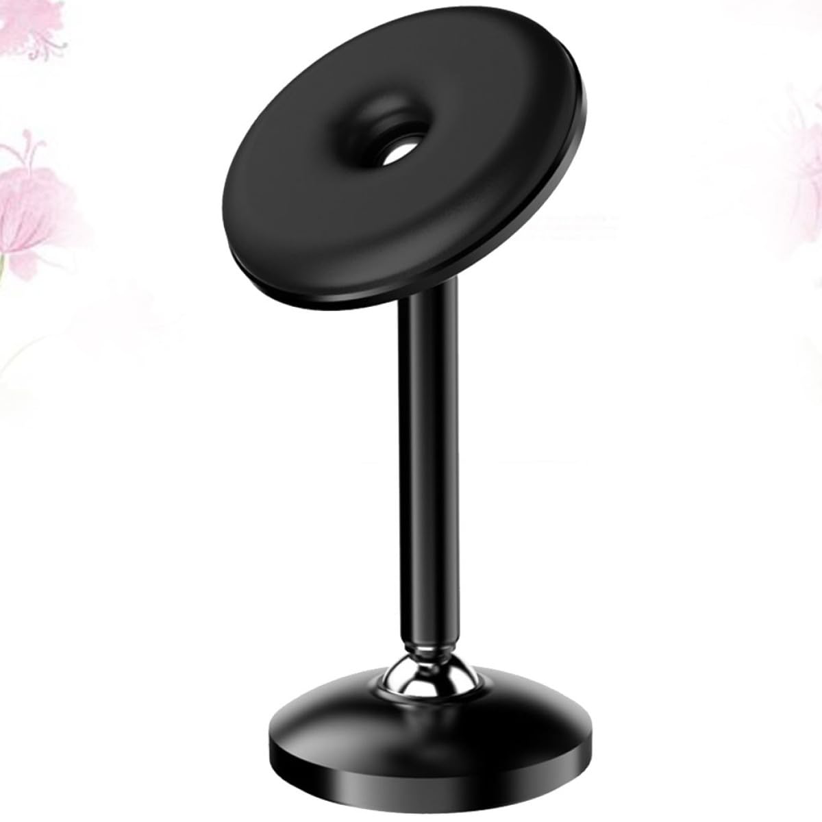 Mikikit 3pezzi Supporto Per Telefono Magnetico Rotante Lega Di Alluminio Per Auto Compatibile Con Smartphone e Tablet Design Colore Nero
