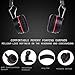 MONODEAL Active Noise Cancelling Bluetooth Headphones with Mic, Hi-Fi Stereo Headset with Soft Memory-Protein Earmuffs, Foldable on The Ear Wired/Wireless Headset for Travel PC/Cell Phones/TV