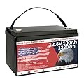 12V 100Ah LiFePO4 Lithium Battery Group 31 1280Wh Upgraded Low-Temp Protection LiFePO4 Battery, Built-in 100A Smart BMS, 8000+ Cycles Rechargeable Battery Waterproof for RVs, Golf Cart, Home