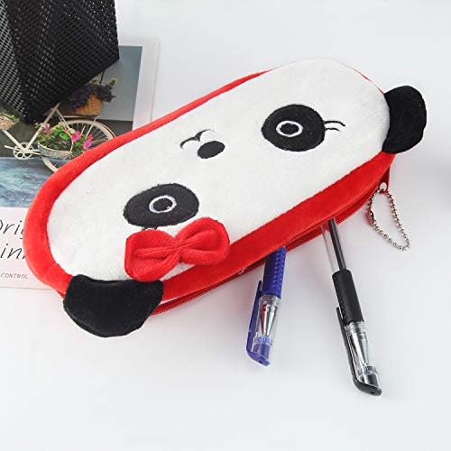 HSYHERE Creative Cute Lovely Funny Happy Animals Bear Frog Face Fruit Strawberry Watermelon Soft Stuffed Surface Clothes Zipper Pencil Box Pencil Case Pencil Holder Pouch Pen Bag - Green Frog