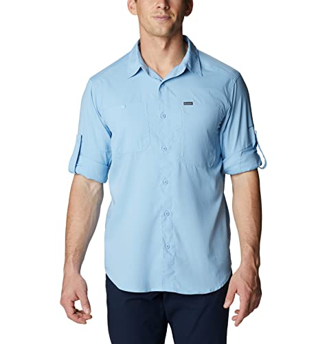 Image of Columbia Men's Silver Ridge Utility Lite Long Sleeve, Jet Stream, XX-Large