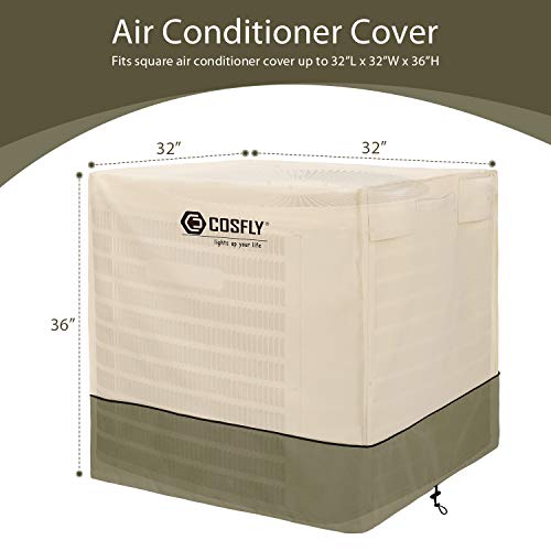 image for COSFLY Air Conditioner Cover for Outside Units-Durable AC Cover Square