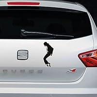 Pegatina Vinilo Michael Jackson 19x7cm Apta para vehiculos,