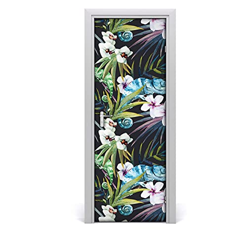 Autocollant de porte 77x200cm imperméable décoration de jungle - 2