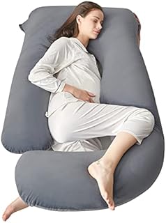 U Shaped Pregnancy Pillows for Sleeping, 57 Inch Maternity Pillow for Pregnant Women with Removable and Washable Velvet Cover, Full Pregnancy Body Pillow Support for Back, Hips, Legs, Belly
