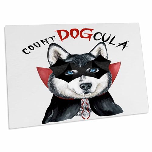 3dRose Siberian Husky listo para Halloween - Desk Pad miniatura 1