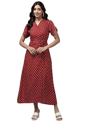 Image of Aarika Women's Maroon Color Georgette Middi