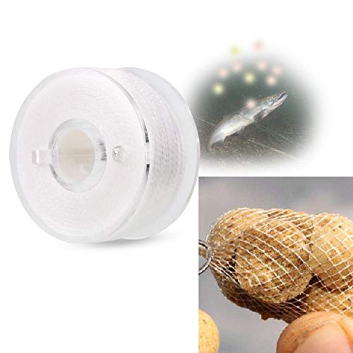 Ligne de Pêche Soluble, Fil Innovant 3 Bobines 20 Mètres pour Appât Carpe, Accessoire Pêche Blanc for Pêcheurs de Carnassiers en Plans d'eau Naturels
