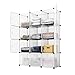 KOUSI Portable Storage Cubes-14 x14 Cube (12 Cubes)-More Stable (add Metal Panel) Cube Shelves with Doors, Modular Bookshelf Units，Clothes Storage Shelves，Room Organizer for Cubby Cube
