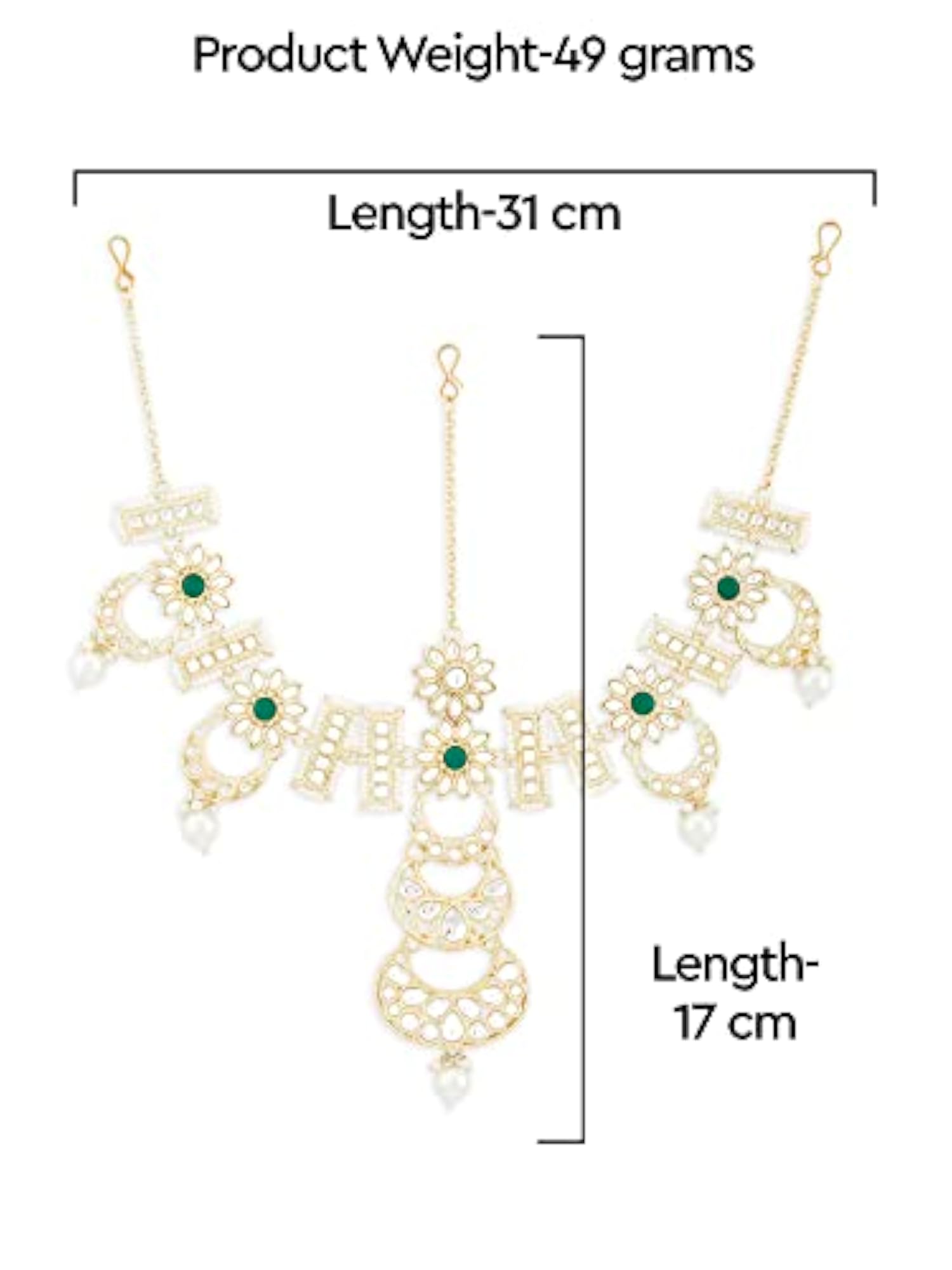 Tone Kundan & Bridal Maangtikka-ZPFK13191