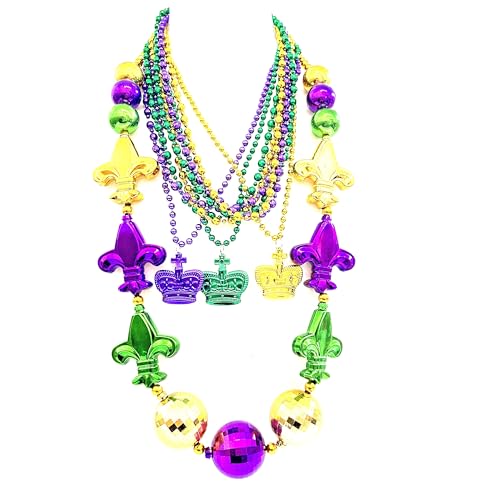 Grandes perles Mardi Gras pour illuminer vos soirées déguisées et parades de carnaval