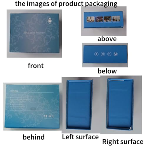 TBtebeat Gravador Digital Ativado Por Voz De 128 Gb (1600 Horas) Com Reprodução, Gravador De Áudio P