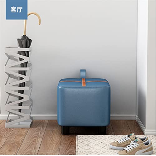 Lot de 3 petits tabourets en bois massif polyvalents pour le salon