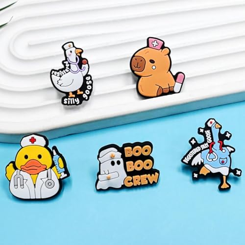 Image of Backpack Pins, Bulk Funny Cute Pins Aesthetic Lapel Pin for Backpacks /Jackets /Hats /Bags Women Nurse Teens Gifts
