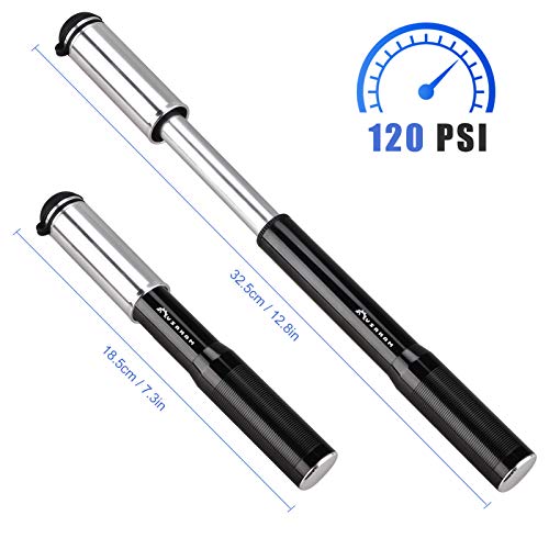 Leeofty Mini bomba de bicicleta Bomba de bicicleta Kit de reparo de furo de bomba de ar de bicicleta