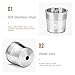 MG Coffee Stainless Steel Refillable Coffee Pods Metal Crema Reusable Capsules Permanent Coffee Pod Holder Compatible for X7.1 X8 X9 Y3 Y 1.1 Y5 Series Original Line Machines (silver capsule/Tamper)