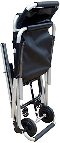 Subir y Bajar Escaleras Silla de Ruedas, Camilla de Escalera de Orugas Plegable portátil, Camilla de Silla de Ruedas de Empuje Manual Plegable Hogar Anciano Subir y Bajar Las Escaleras