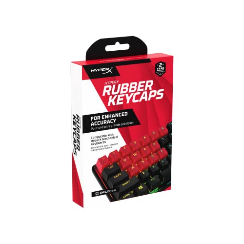 HyperX Rubber Keycaps – Gaming Accessory Kit, 19 Keys, English (U...