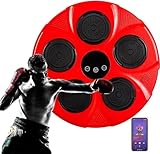 QWAXTRIW Máquina de Boxeo Musical: Equipo electrónico de Boxeo USB montado en la Pared con conexión Bluetooth, iluminación, Entrenador de Boxeo para Ejercicio en el hogar y Regalo Divertido