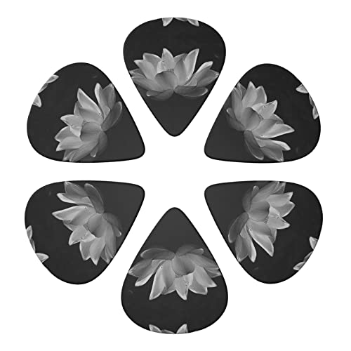 Ensemble de 6 médiators de guitare Lotus noir et blanc pour guitare acoustique, guitare électrique, basse, ukulélé – fin… - Les Beatles, Paul McCartney, John Lennon, RIngo Starr, George Harrison Ensemble de 6 médiators de guitare Lotus noir et blanc pour guitare acoustique, guitare électrique, basse, ukulélé - fin… – Image 5