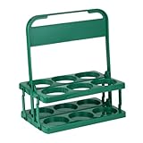 LOLIPPYY Faltbarer Bierträger Grün mit Stabilem Griff Robuster Flaschenkorb für Bier und...