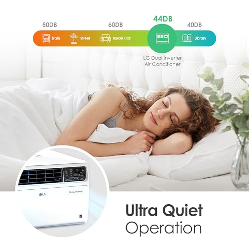 image for LG 14,000 BTU DUAL Inverter Smart Window Air Conditioner, 115V, Cools 