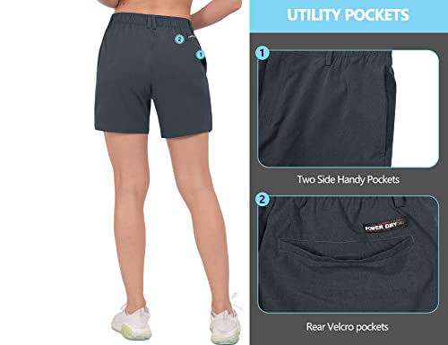 Image of Little Donkey Andy Women's Bermuda Quick Dry Lightweight Stretch Shorts Golf Hiking Travel