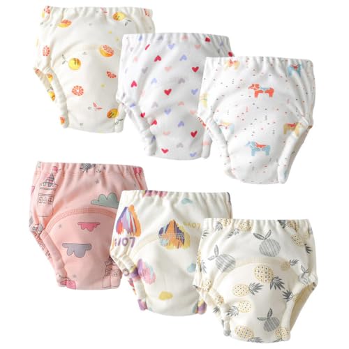Culotte d'apprentissage pour bébé en coton doux absorbant contre les fuites au sol