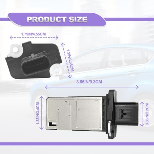 Mass Air Flow Sensor MAF Sensor Compatible with Ford Escape Expedition Explorer F150 F250 F350 Lincoln MKX MKZ Navigator Town Car Mercury Mariner Mountaineer Replaces# 3L3Z-12B579-BA MAF0012 - Image 3
