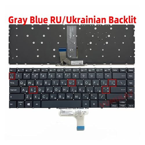 Clavier rétroéclairé pour ASUS ZenBook UX363 Gray UKR - 2