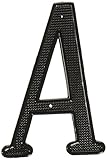 NATIONAL BRAND ALTERNATIVE 901043 Black Metal House Letter 'A', 4
