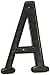 NATIONAL BRAND ALTERNATIVE 901043 Black Metal House Letter 'A', 4"