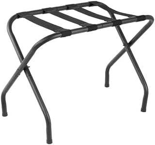 Bolero Luggage Rack Black - Foldable Suitcase Stand Holder, Ideal for Hotels, Airbnb JA995