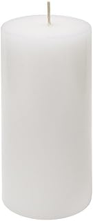 1 X Hanna's 3x6 Pillar Candle (White Unscented) - 3x6-Unscented