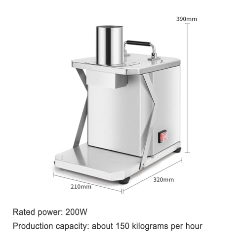 Picadora comercial eléctrica para vegetales de 200W miniatura 6